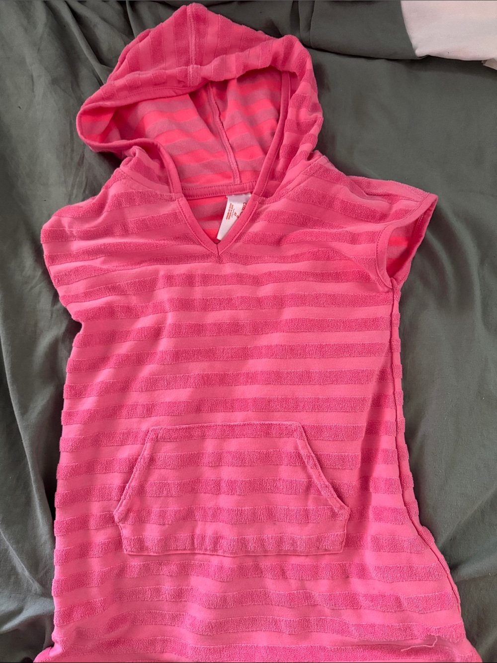 Cat and Jack Hot Pink Hooded Swimsuit Cover Up